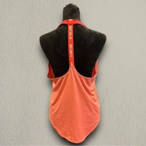 Nike Elastika Tank Top Women S Small Dri Fit Coral Just Do It Racerback Training